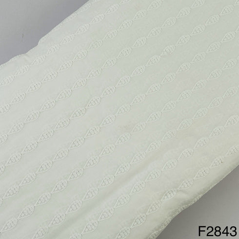 Chikankari Cotton Fabric-F2843